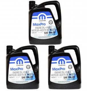 3x Mopar olej 5W-20 (5L)