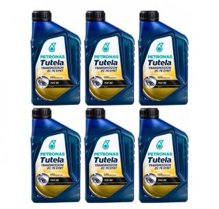 6x Tutela Transmission ZC 75 Synth 75W-80 (1L)