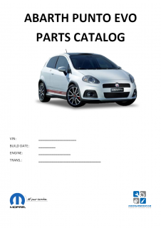 Abarth Punto Evo Katalog dílů / Parts catalog