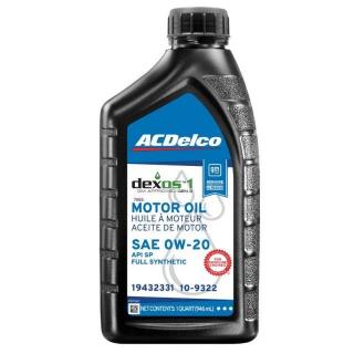 ACDelco Motorový olej Full Synthetic 0W-20 10-9322 (946ml)