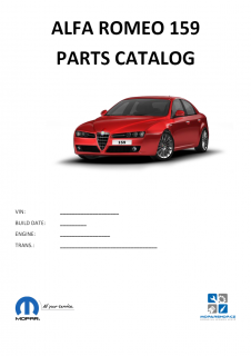 Alfa Romeo 159 Katalog dílů / Parts catalog