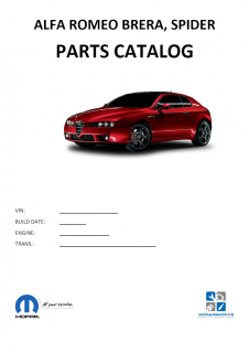 Alfa Romeo Brera, Spider Katalog dílů / Parts catalog