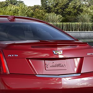 Cadillac ATS Coupe Spoiler pro zapuštěnou montáž - červený