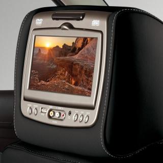 Cadillac Escalade / Escalade ESV, GMC Yukon/ XL Infotainment systém pro zadní sedadla s DVD přehrávačem v kůži - černý
