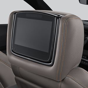 Cadillac XT4 Infotainment systém pro zadní sedadla s DVD přehrávačem (v skořicové kůži)