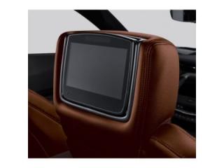 Cadillac XT5 Infotainment systém pro zadní sedadla s DVD přehrávačem v hnědé kůži Kona Sauvage