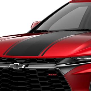 Chevrolet Blazer Balíček polepů na kapotu a dveře zavazadlového prostoru v černé barvě