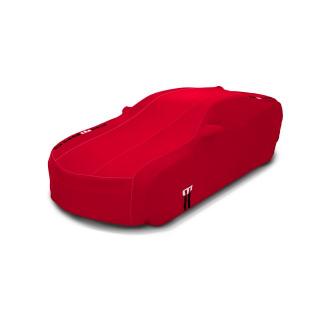 Chevrolet Camaro 6.gen Venkovní kryt Premium All-Weather v červené barvě s logem Camaro