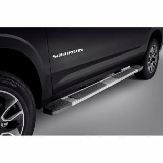 Chevrolet Suburban 12.gen 6palcové obdélníkové asistenční schůdky pro kabinu posádky v chromu