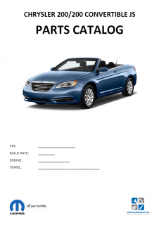 Chrysler 200/200  Convertible JS Katalog dílů / Parts catalog