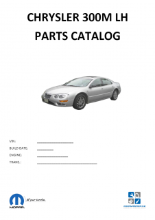 Chrysler 300M LH Katalog dílů / Parts catalog