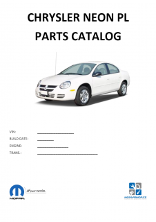 Chrysler Neon PL Katalog dílů / Parts catalog