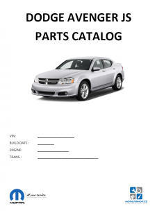 Dodge Avengers JS Katalog dílů / Parts catalog