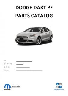 Dodge Dart PF Katalog dílů / Parts catalog