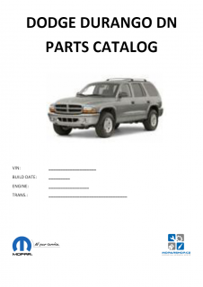 Dodge Durango DN Katalog dílů / Parts catalog