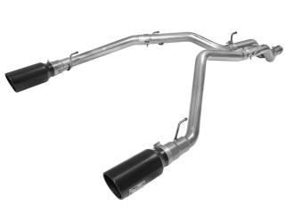 Dodge RAM 1500 DS Large Bore-HD 3 IN 409 Stainless Steel DPF-Back Exhaust System w/ 6 IN Black Tip