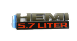 Dodge RAM 1500 DS Nápis Hemi 5.7 Liter černý