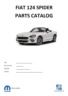 Fiat 124 Spider Katalog dílů / Parts catalog