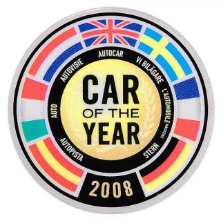 Fiat 500 Samolepka Car of the Year 2008