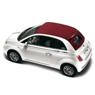 Fiat 500 Samolepka zip