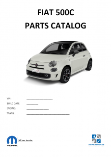 Fiat 500C Katalog dílů / Parts catalog