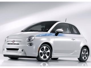 Fiat 500e Grafika boční blue fade