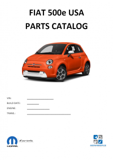 Fiat 500e USA Katalog dílů / Parts catalog