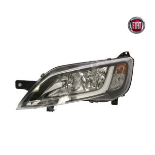 Fiat Ducato Světlomet levý H7+H7 černý rámeček bez LED OEM 1394428080