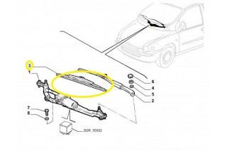 Fiat Multipla (1998-2010) Sada stěračů 46513392