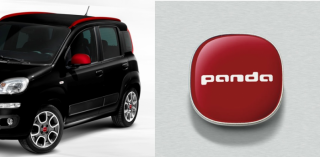 Fiat Panda 319 Promo sada červená (OE bars +covers+ hub caps)