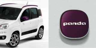 Fiat Panda 319 Promo sada Lilac style (OE bar + covers + hub caps)