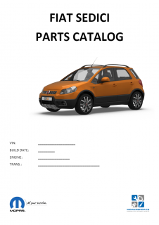 Fiat Sedici Katalog dílů / Parts catalog