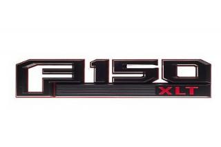 Ford F150 13.gen Nápis F150 XLT černá/červená pravý