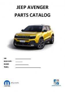 Jeep Avenger Katalog dílů / Parts catalog