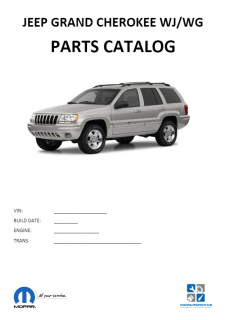 Jeep Grand Cherokee WJ/WG Katalog dílů / Parts catalog
