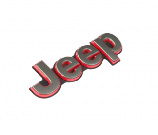 Jeep Grand Cherokee WK2 Nápis Jeep červeno šedý