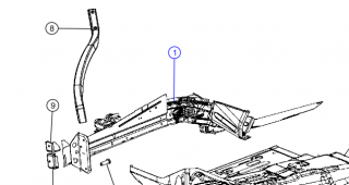 Jeep Grand Cherokee WK2 Rail left 68028075AH