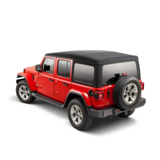 Jeep Wrangler JK Stahovací střecha vinyl černá pro čtyřdveřový