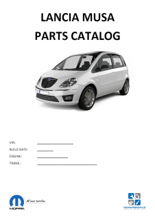 Lancia Musa Katalog dílů / Parts catalog