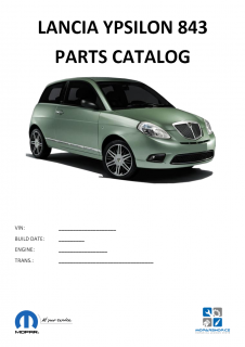 Lancia Ypsilon 843 Katalog dílů / Parts catalog