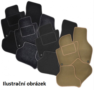 Lancia Ypsilon 843 Koberce textilní černé (2003-2007) Barva obšití: 16 - Tm. zlatá