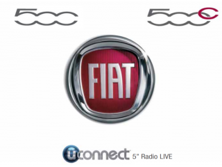 Návod k použití Fiat 500 Uconnect Radio 5.0 (2017-2023) Rok výroby: 2017