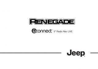 Návod k použití Jeep Renegade BU Uconnect 5RN 2014-2018 Rok výroby: 2014