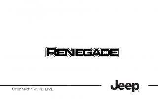 Návod k použití Jeep Renegade BV Uconnect 7 2018-2023 Rok výroby: 2023