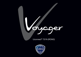 Návod k použití Lancia Voyager uConnect Nav 731N 2011-2015 Rok výroby: 2011