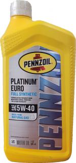 Pennzoil olej Platinum Euro Full Synthetic 5W-40 (1L)