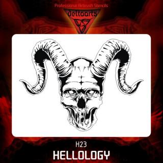 Airbrush sablon Hellology h23 mid