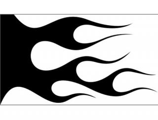 Airbrush sablon lángok/flames C117