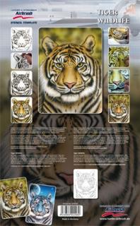 Airbrush sablon- tigris