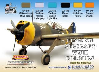 álcázási színek halmaza LifeColor XS09 Finnish Aircraft WWII